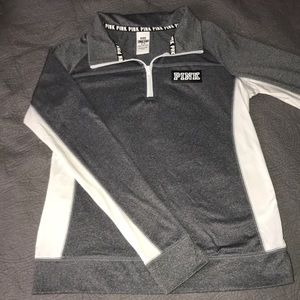 Pink ultimate quarter zip sweater